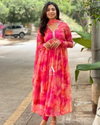 Keshav Chinon Digital Printed Alia Cut Readymade Suits Catalog